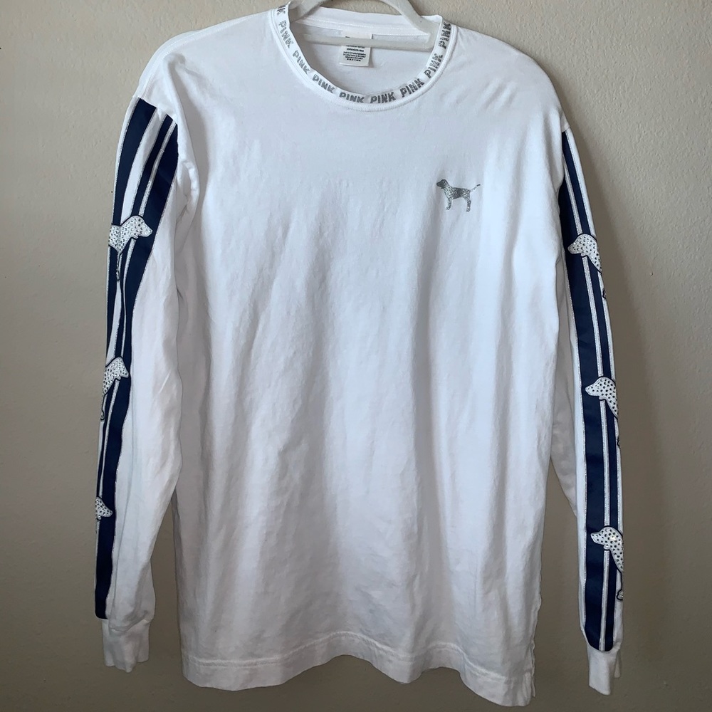 VS Pink Rhinestone Long Sleeve